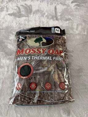 Mossy Oak Men's Thermal Pant Soft Waffle Knit Base Layer Bottoms - Size Medium